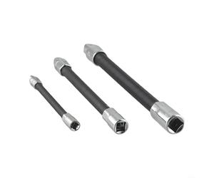 Varillas de extensión de enchufe de 1/10.2 cm 3/20.3 cm 1/5.1 cm para llave de carraca, uso de interfaz de accionamiento cuadrado, cromo pulido, construcción de acero 45#