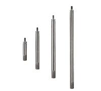 Varillas de extensión de indicador de esfera para herramientas de medición de precisión, juego de 4 piezas HSS con roscas M2.5 de doble extremo, rango de longitud de 25-100 mm, diámetro exterior de 5