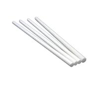 Varillas de fibra de vidrio blancas de 5 uds., barras redondas de fibra de vidrio sólida de 1m for tiendas de campaña, paraguas y proyectos de bricolaje(1.6x1000mm)