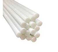 Varillas de fibra de vidrio blancas duraderas: aislamiento y soporte for plantas, carpas y más. Paquete de 20, varios diámetros disponibles.(1.5mmx500mmx20pcs)