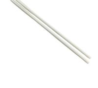 Varillas de fibra de vidrio blancas ligeras de 20 piezas: barras redondas de alta resistencia de 0,5 m for proyectos de construcción e ingeniería(4.0x500mm)