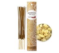 Varillas de incienso 100% natural de Auroshikha 10 g de varillas de humo de sustancias naturales sin química, incienso tradicional indio para meditación y relajación (incienso)