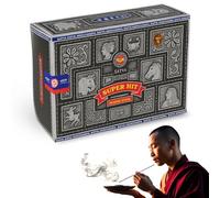 Varillas de Incienso, Incienso Super Hit, Original Enrollado a Mano de la India, meditación y relajación, Contiene 12 Cajas de Varillas de 15 g (180 Varillas en Total)