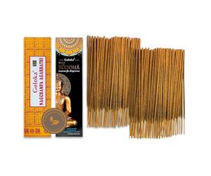 Varillas de Incienso Nag Champa 100 g + Buddha 100 g - Entre 70-90 Varillas de Cada Fragancia - Aromaterapia - Meditación - Yoga - Packaging Eco-Friendly