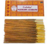 Varillas de Incienso Natural Goloka Nag Champa - 1 Paquete de 250 g (200 Varillas Aprox.) - Aromaterapia - Meditación - Yoga - Packaging EcoFriendly