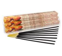 Varillas de incienso prémium Mandarine: natural tradicional de la India en fabricación justa. Paquete grande de 10 cajas = 80 unidades cada 45 min. Aroma fresco y afrutado.