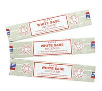 Varillas de incienso Salvia Blanca, 3 paquetes, por Satya Nag Champa