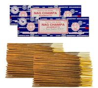 Varillas de Incienso Satya Nag Champa - 2 Paquete de 100 g - Aromaterapia - Meditación - Espiritualidad - 100% Natural EcoFriendly