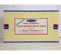 Varillas de incienso Satya Nag Champa, muchos aromas, 12 unidades de 15 g, CALIFORNIAN WHITE SAGE