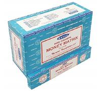 Satya Varillas de incienso Nag Champa, muchos aromas, 12 unidades de 15 g, MONEY MATRIX
