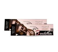 Varillas de Incienso Vijayshree Golden Nag Buddha - 200 g - 10 Paquetes de 20 g (140-180 Varillas) - Aromaterapia - Meditación - Yoga - Packaging EcoFriendly