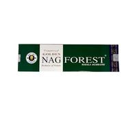 Varillas de Incienso Vijayshree Golden Nag Forest de 100 g - 5 Paquetes de 20 g (70-90 Varillas) - Aromaterapia - Meditación - Yoga - Packaging EcoFriendly