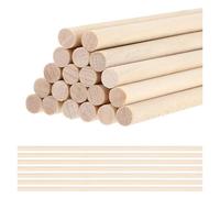 Varillas de madera de balsa, Palos de bambú Diámetro 4-8 mm Longitud 20-30 cm Paquete 10-60 piezas for construcción modelos DIY(7mmx20cm,10Pcs)