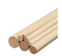Varillas de madera de balsa, Varillas de madera pino, 8-28 mm x 100-300, semicírculo redondo, manualidades, paquete 5, 10, 20 piezas(28x200mm,5pcs)