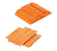 varillas de madera hechas a mano, 200 palitos de madera multicolor for contar, material didáctico matemáticas, herramienta aprendizaje for la construcción y el arte(Oranje)