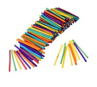 varillas de madera hechas a mano, 500 palitos de madera for unir, coloridos, ideales for juegos matemáticas y manualidades