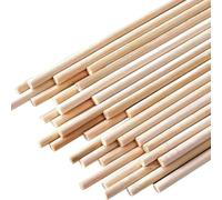 varillas de madera hechas a mano, Palitos de madera for bricolaje, 100/500 unidades, 4 mm, algodón azúcar, pequeños mástiles for banderas, materiales for maquetas hechas a mano(100pcs)