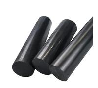 Varillas de nailon PA6 PA66 100mm longitud, cilindro, varilla poliamida, color negro, diámetro exterior 15mm-50mm(25X100mm 1pc)