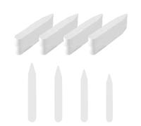 Varillas de plástico para cuello de camisa de hombre, 200 Piezas Varillas de Plástico para Cuello, Cuello de la Camisa se Mantiene, Tira de plástico para cuello, Disponible en 4 tamaños, blanco