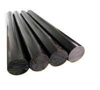 Varillas de plástico POM sólidas resistentes al desgaste, 2 uds., 500mm, Material de procesamiento redondo for piezas de precisión(Black,15x500mm)