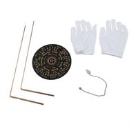 Varillas de radiestesia de cobre 99 9 Material con kit de péndulo para adivinación, caza de agua, búsqueda de objetos perdidos y aplicaciones de terapia de energía (6 piezas)