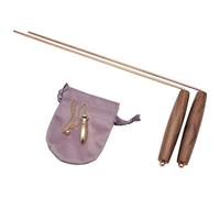 Varillas de radiestesia espiritual, varillas de radiestesia 1 juego de cobre de rotación suave con mango de madera para brujería de agua, caza de fantasmas, búsqueda de artículos, adivinación