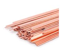 Varillas de soldadura de cobre y fósforo BCuP-1 - Varillas de soldadura planas de 10 piezas(100 Pcs)