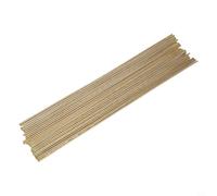 Varillas de soldadura de latón, paquete de 25 con 250 mm de longitud y rango de temperatura de 1634 F a 1661 F para soldadura de gas (2 mm)