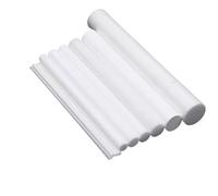 Varillas de soldadura de plástico blanco, barra sólida redonda ABS, 10 Uds., fabricación de modelos DIY(3 mm)