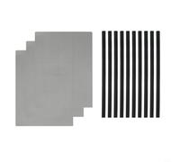 Varillas de soldadura de plástico con malla para Tpo Te0 Pp parachoques para kayak canoa juguetes fibra de vidrio de carbono negro plata 13 unids