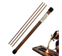 Varillas de soldadura planas de cobre y fósforo de 25 cm | Varillas de soldadura en frío de 20 piezas para aire acondicionado, tubos industriales, procesamiento de metal, coche,