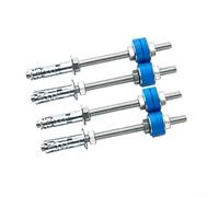 Varillas de suspensión de hierro galvanizado para aire acondicionado central para reducción de ruido HVAC, tornillos silenciosos, acero al carbono, 200 mm, mejoras para el hogar (M8)