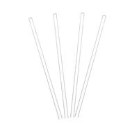 Varillas de vidrio para remover, Barras de agitación del laboratorio de cristal ronda de 5 pedazos dirigida a tamaños múltiples del laboratorio de enseñanza(12x150mm)