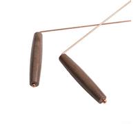 Varillas detectoras de metales de cobre puro, herramientas de caza de tesoros de alta sensibilidad para arqueología, controles de seguridad y detección de metales al aire libre, 29 x 12 cm