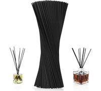 Varillas Difusoras de Láminas,100 Piezas Varillas Ambientador Palos para Ambientador Varillas Difusoras de Ratan Difusores de Sala Tipo Palo para Oficina Casa Dormitorio (300 * 3mm,Negro)