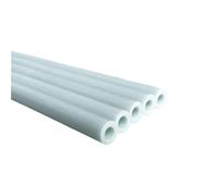 Varillas elásticas 10 tubos de fibra vidrio blancos, diámetro 1,6 mm a 25, varilla rígida hueca, longitud 500, tubo redondo FRP(4x2x500mm)