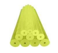 Varillas Huecas De Poliuretano PU Alta Elasticidad Longitud 500mm Diámetro 16-100mm Con Apertura 6/8/10mm Tubos De Caucho Elástico Palos De Plástico Translúcido for Absorción De Impactos(25*8*500mm)