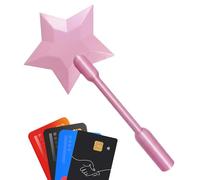 Varillas mágicas de Estrellas para niños | Soporte para Tarjetas en Forma de Estrella sin Contacto, mágica de ángel, para Eventos al Aire Libre, Viajes, Celebraciones, Vacaciones,