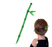 Varillas para el cabello asiáticas | Pinzas para el pelo retro con forma de bambú | Pins Bollos, soportes decorativos de resina, combinando oriental MiPara Teekart -Display -Bankettetikette