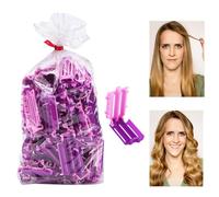 Varillas para permanente, pinzas para rulos - 45 varillas para rizar | Herramienta para el cabello con volumen, varilla para rizar y permanente, rizadores para permanente de peluquería para viajes a c