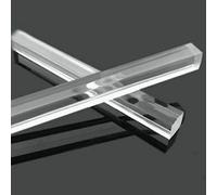 Varillas redondas de acrílico, varillas, 500 mm/20 pulgadas, varilla cuadrada sólida transparente PMMA, barra for manualidades hechas a mano, suministros arte, 2 piezas(10 * 10mm)