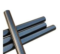 Varillas redondas de tubos fibra carbono, huecos, 2 uds., tubo brillante sarga, accesorios for drones, diámetro exterior 4-35mm(2pcs 18x16x500mm)