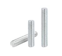Varillas roscadas de doble extremo - Pernos prisioneros de acero al carbono cincados, totalmente métricos, M3 a M12 for uso industrial(60mm M3 20pcs)