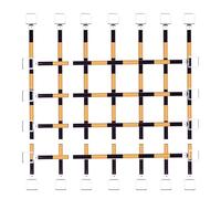 Varillas telescópicas for conos de tráfico - Barras de señalización de PVC de alta visibilidad con anillos reemplazables for carreteras(Yellow-black,12pack)