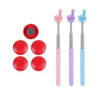 Varillas Telescópicas Para Dedos De 3 Piezas Y Imanes De Pizarra Roja De 5 Piezas, Varillas De Lectura, Material Didáctico Para Niños, Material Didáctico