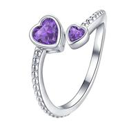 Varios anillos Set Descompresión Rotierender Ring Descompression Ring Regalo de Cumpleaños para usted Minimalistic Crystal Ring Geburtssteine Strassring Einstellbare Öffnung Ringe Kinder Jungs Schwarz
