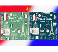 Varios artistas - 2 vinilos de música francesa: The best French Songs from the 40's - The best French Songs from the 50's