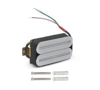 Varios Colores De Pastillas Eléctricas De Doble Vía Para Guitarras Son Adecuados Para Principiantes Puente de guitarra eléctrica pastilla eléctrica(Silver Silver)