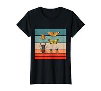 Varios Insectos Minibestias Insectos Entomología Amante de Camiseta gráfica económica, Mujer, Negro, XS
