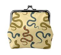 Varios monederos de serpiente, monedero de cambio de beso, monedero pequeño de piel sintética para mujer